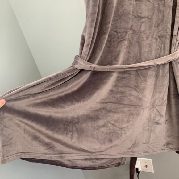 Splendid Womens Robe House Coat Plush NWT Purple Velour  Belted Lounge 1X 2X 3X - Picture 11 of 14